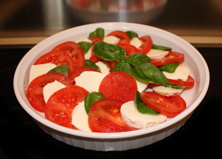 Tomato, Mozzarella & Basil Salad 1