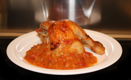 Pollo con mantequilla de maní