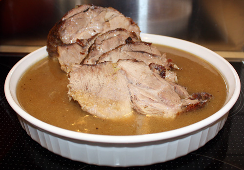 Pork Roast with banana sauce